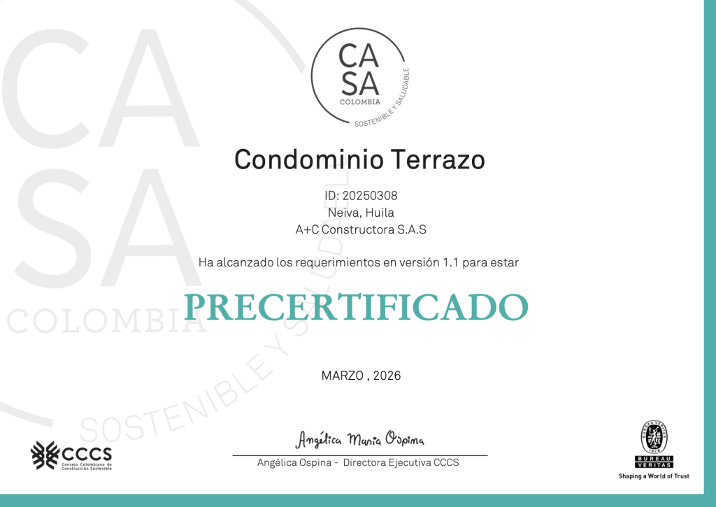 precertificado casa colombia terrrazo sostenibilidad