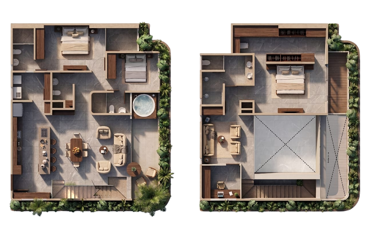 apartamento duplex cielo zenda